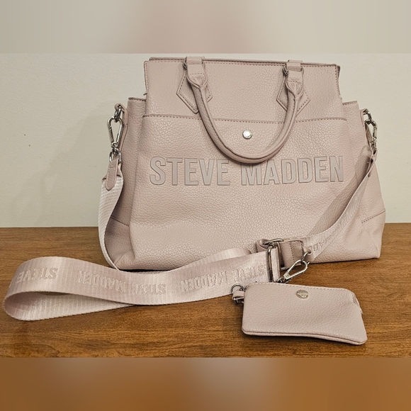 Steve Madden Blush Satchel Bag Set - Picture 1 of 10